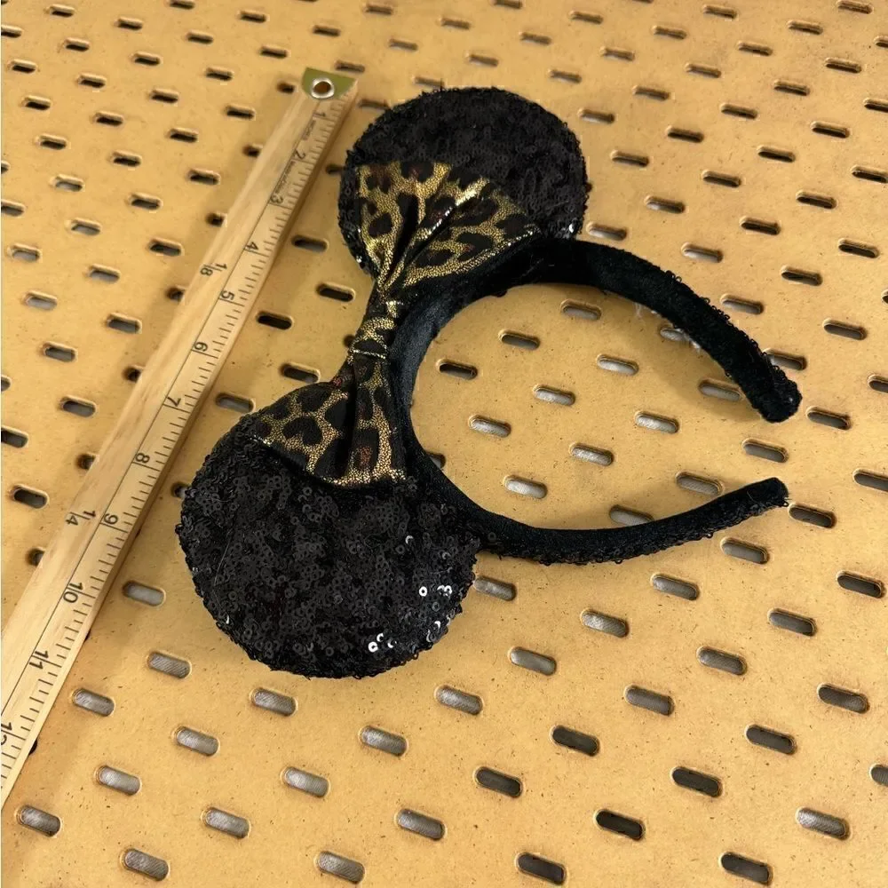 Disney Parks sequin Classic Bow Minnie Mouse sets of 2 Hair HeadBands‎